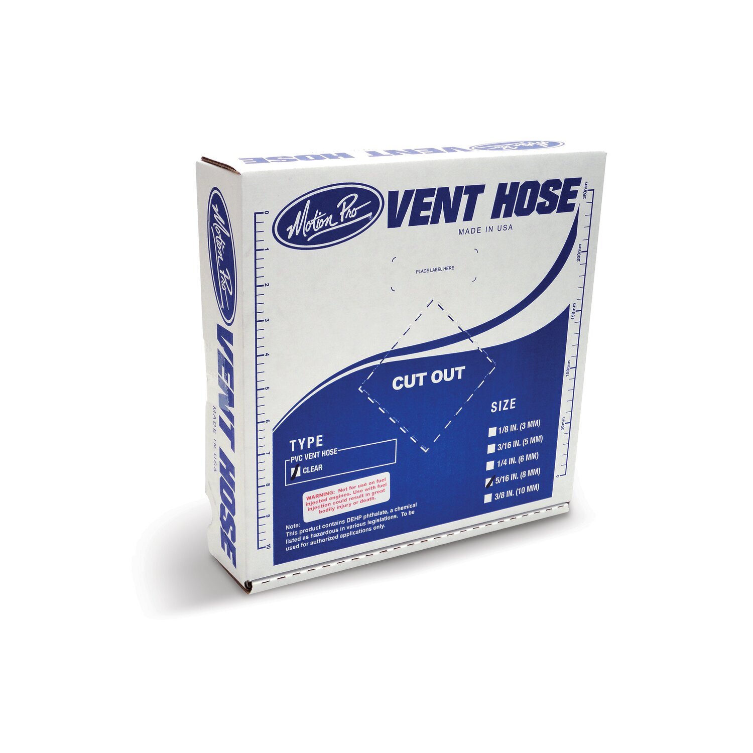 Motion Pro, PVC fuel hose. Clear. 5/16"