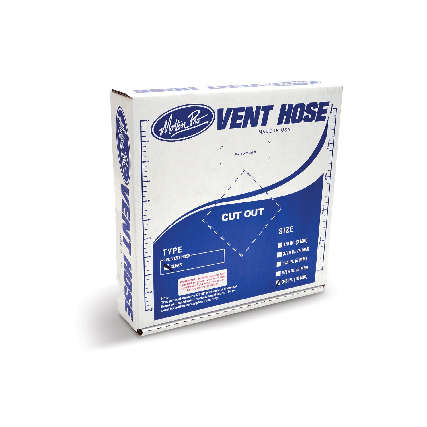 Motion Pro, PVC fuel hose. Clear. 1/8"