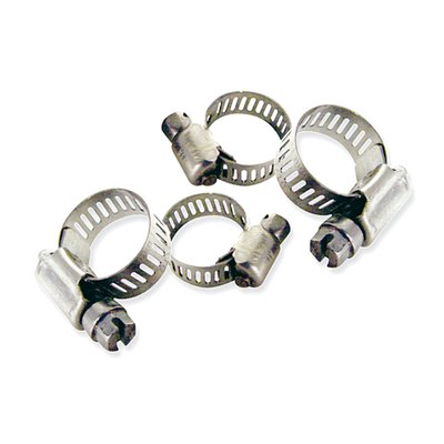 Multi purpose worm gear hose clamps (for standard size H-D oil line). 
With 1/4" hex head & screwdriver slot.