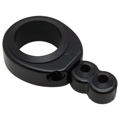 Black, dual swivel 1-1/4" & 1-1/2"