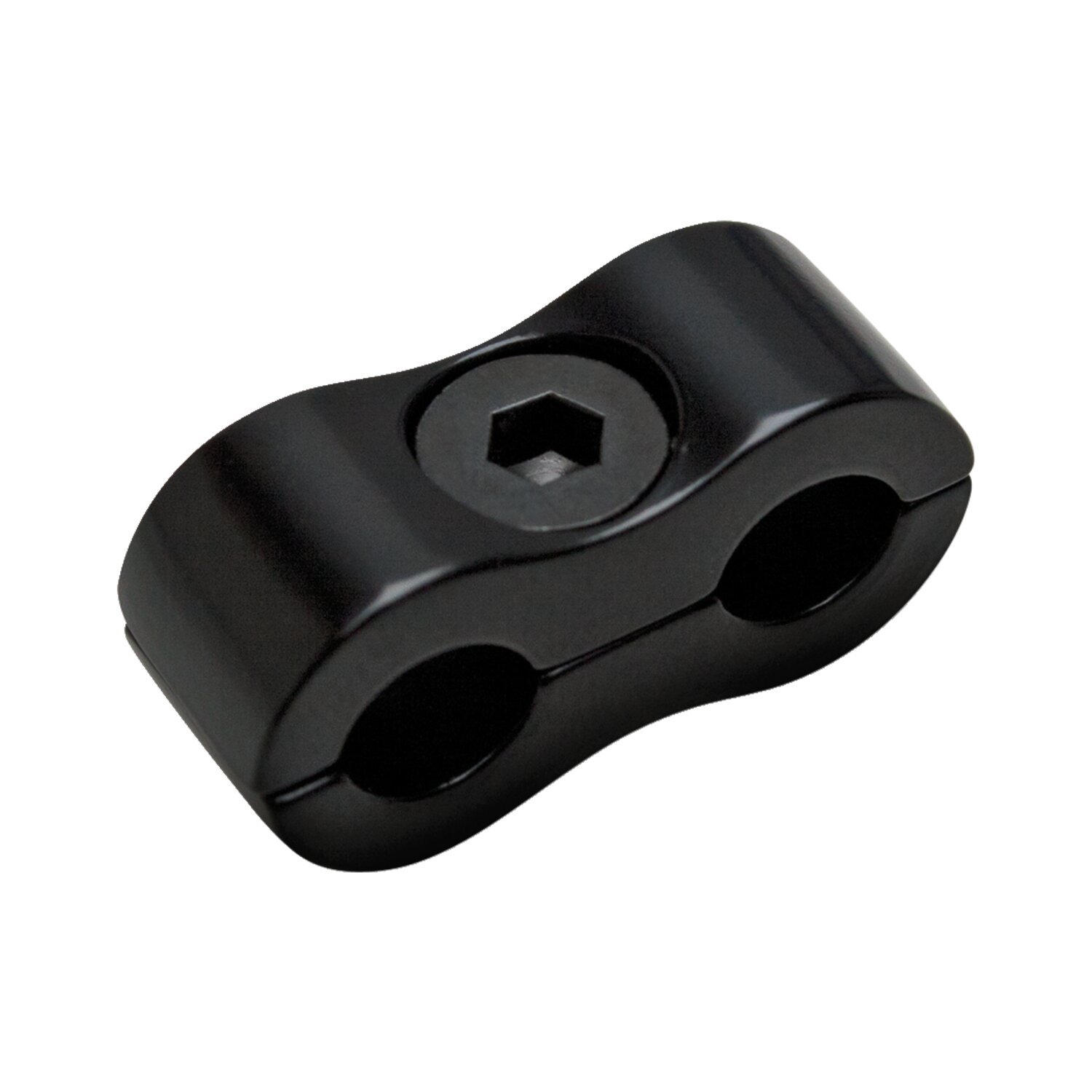 Motion Pro, throttle / idle cable clamp. Black, 7mm