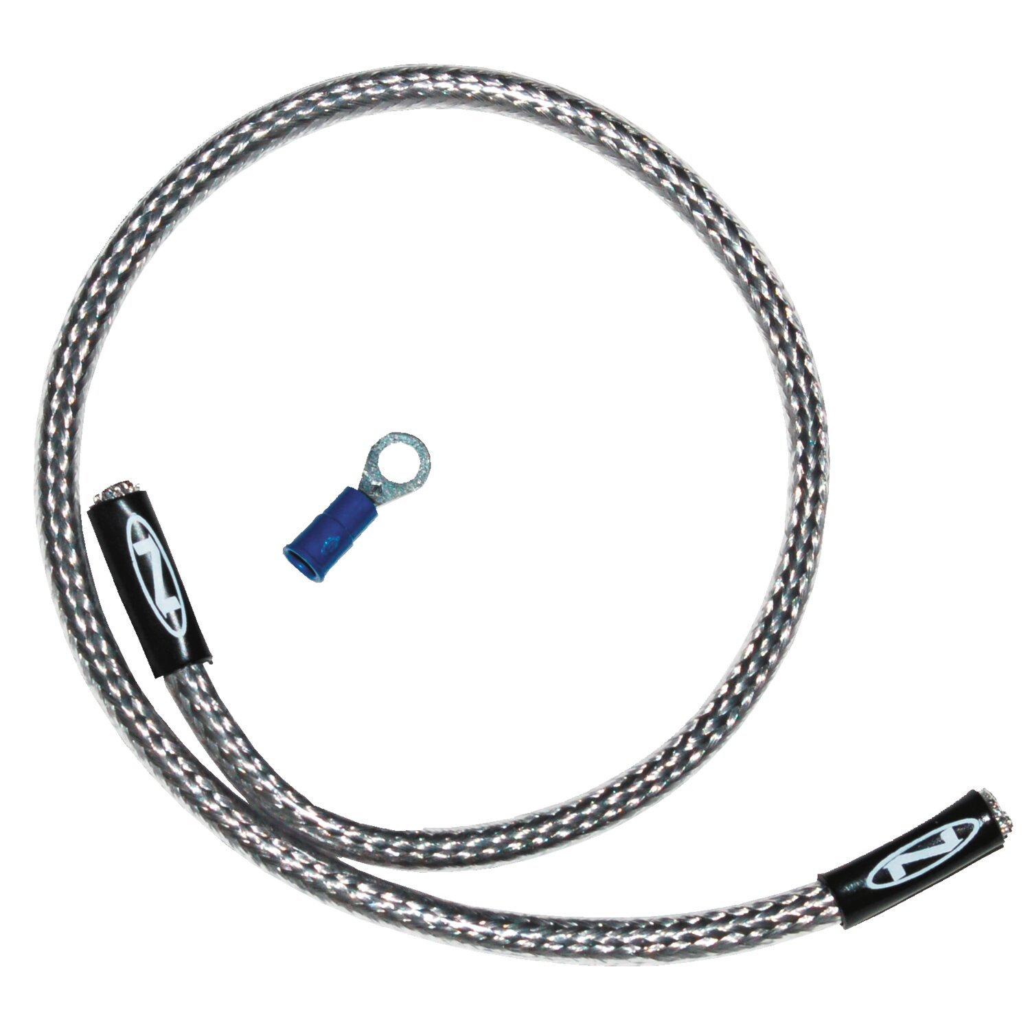 NAMZ, oil pressure harness cover. Braided steel, 18"