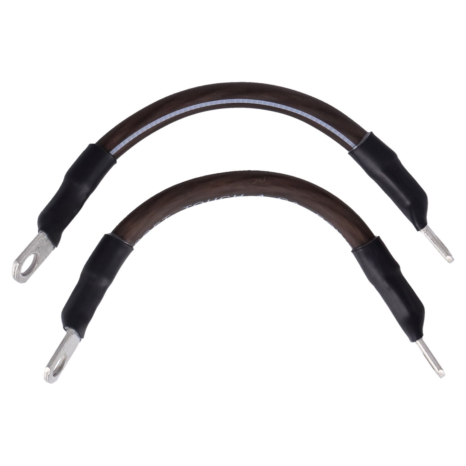 NAMZ, battery cable set. Black. 6 inch (15cm, storm grey black tracker