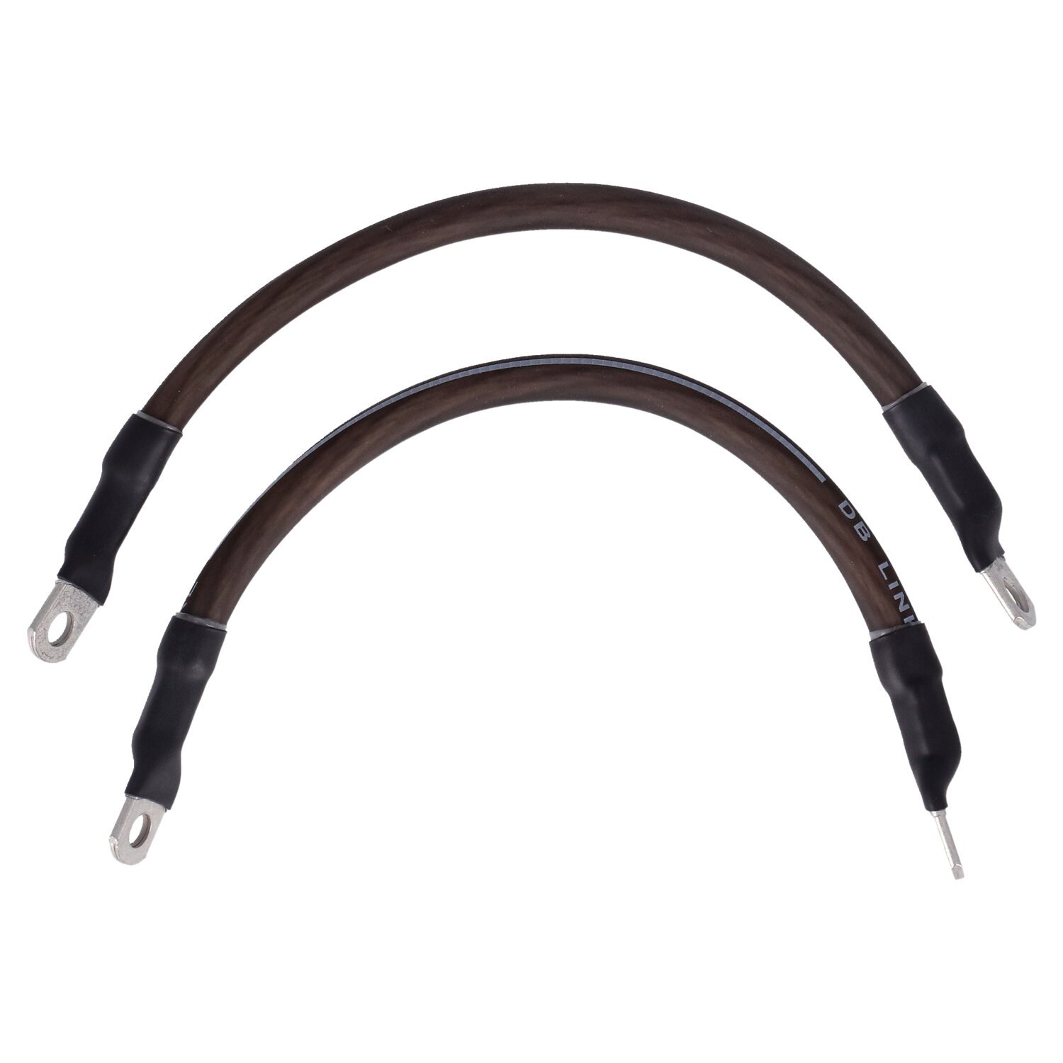 NAMZ, battery cable set. Black. 9 inch (22.5cm, storm grey black tracker