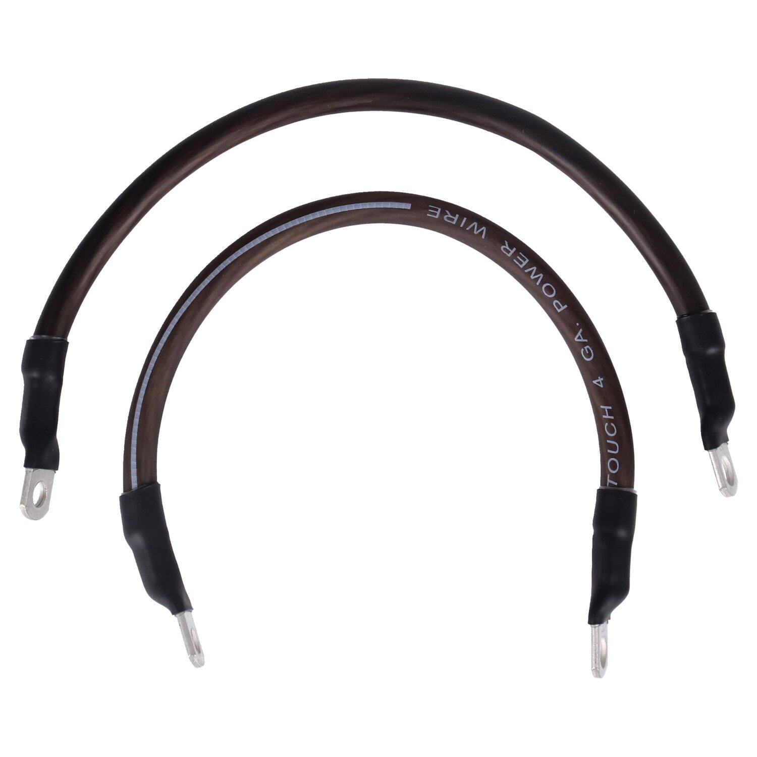 NAMZ, battery cable set. Black. 11 inch (27.5cm, storm grey black tracker