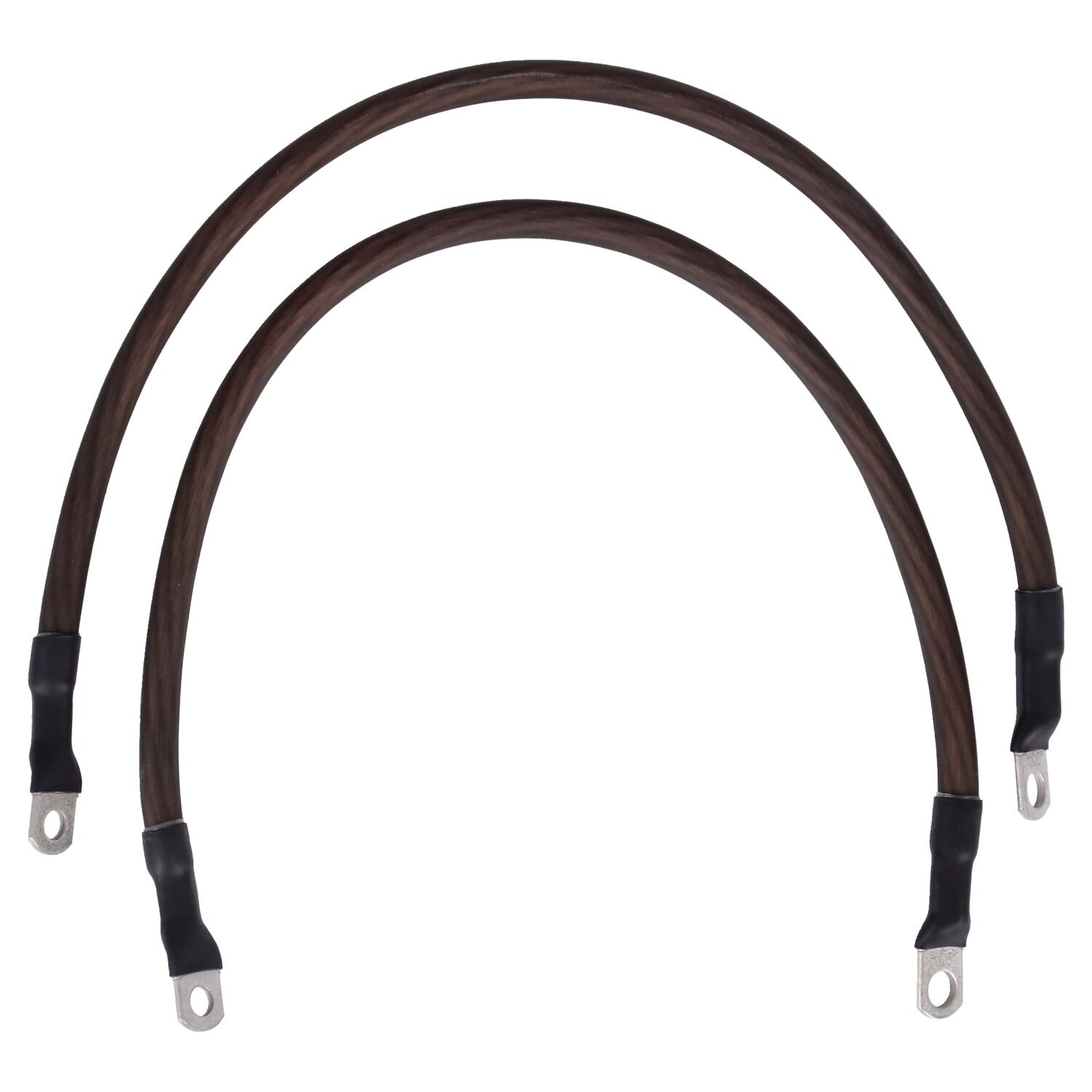 NAMZ, battery cable set. Black. 17 inch (43cm, storm grey black tracker