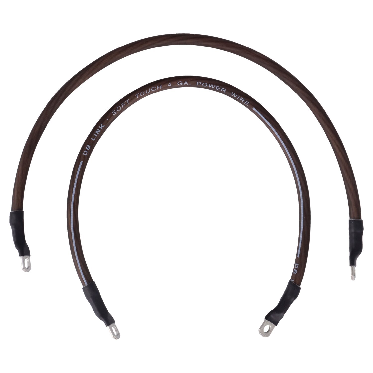 NAMZ, battery cable set. Black. 19 inch (48cm, storm grey black tracker