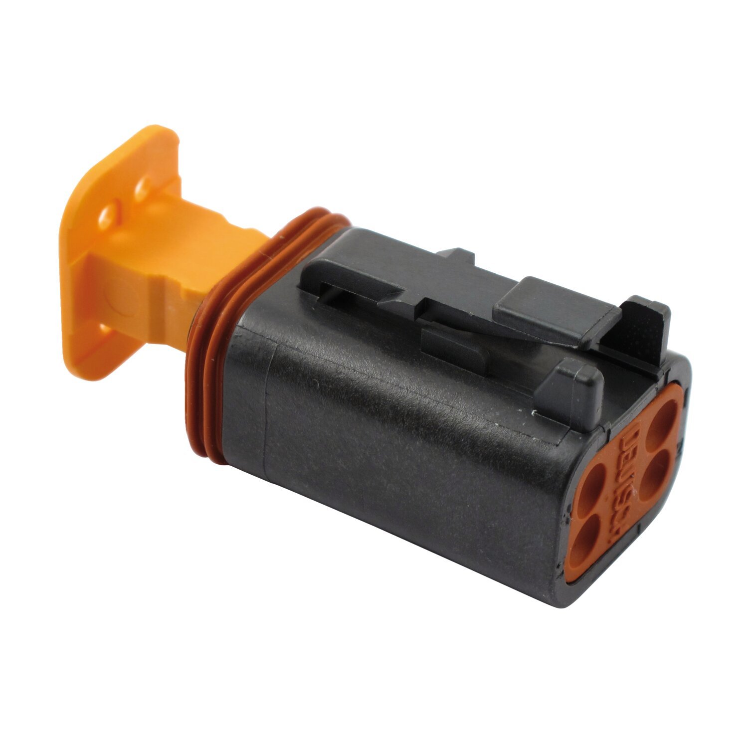 NAMZ, Deutsch DT connectors. Black, plug housing, 4-pins