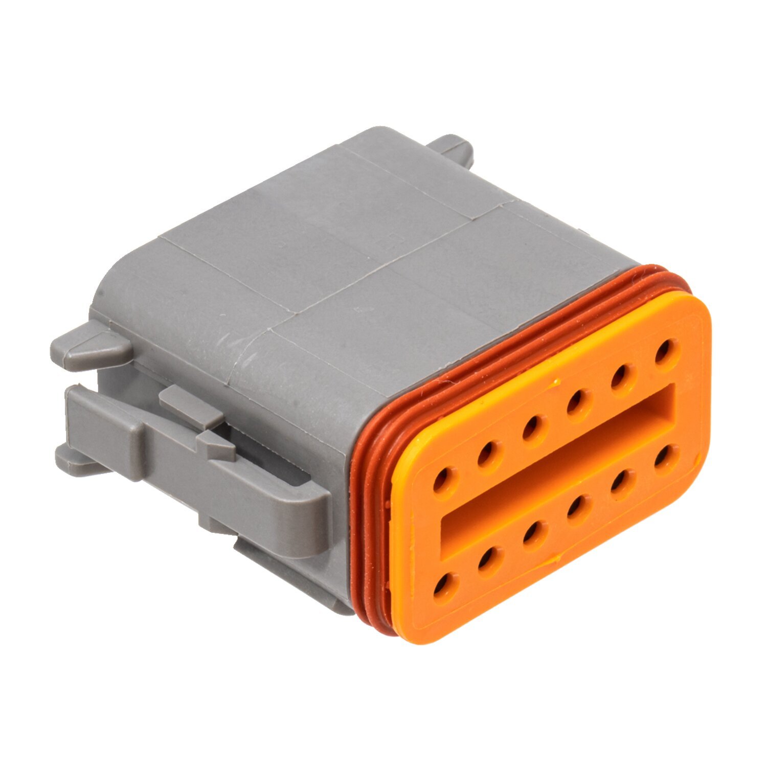 NAMZ, Deutsch DT connectors. Gray, plug housing, 12-pins