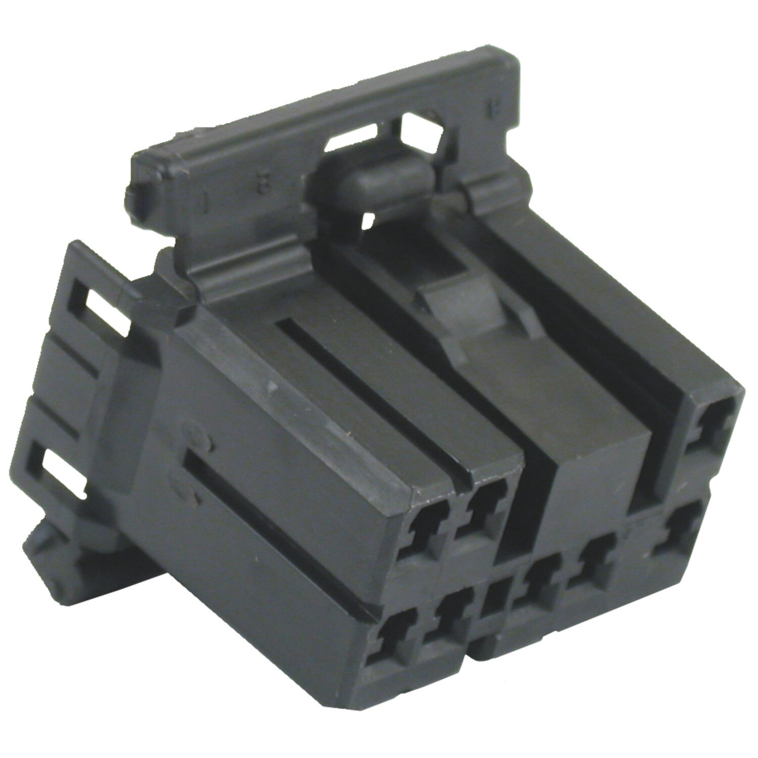 NAMZ, AMP Multilock connector. Black, plug, 8-pins