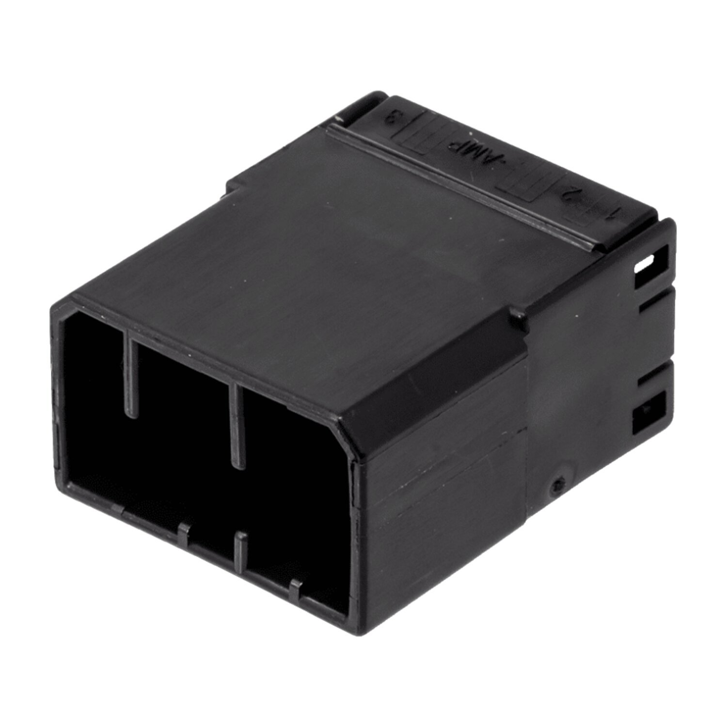 NAMZ, AMP Multilock connector. Black, receptacle, 8-pins