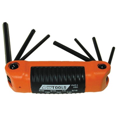 Includes the most used sizes on H-D motorcycles. Comes as a compact fold-up unit manufactured from heat treated chrome vanadium.
USA sizes. Incl. allen (hex) (5/32", 3/16", 1/4", 5/16" and Torx® T25, T27, T40.