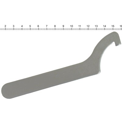 Stainless steel; Small compact universal shock spanner; Dimensions: approx. 16cm long