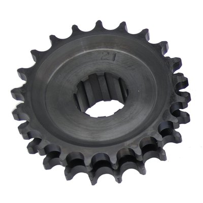 Sprocket comes with the stock 5/16" offset. This sprocket is designed to be run solid and cannot be used with the OEM compensating vibration damper set-up.
Note: The OEM nut will not work in the solid set-up. The special 569295 motor sprocket nut is required for installation and sold separately.