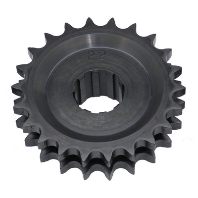 Sprocket comes with the stock 5/16" offset. This sprocket is designed to be run solid and cannot be used with the OEM compensating vibration damper set-up.
Note: The OEM nut will not work in the solid set-up. The special 569295 motor sprocket nut is required for installation and sold separately.