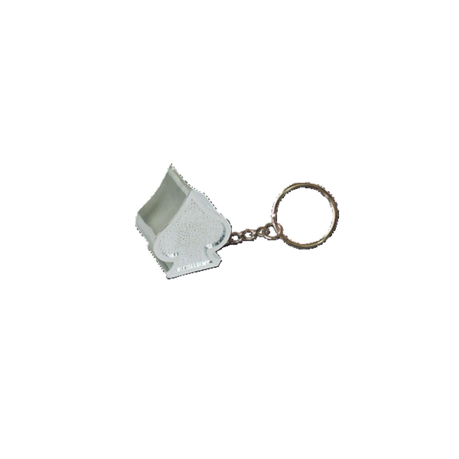 Triktopz Spades key chain, glitter Silver