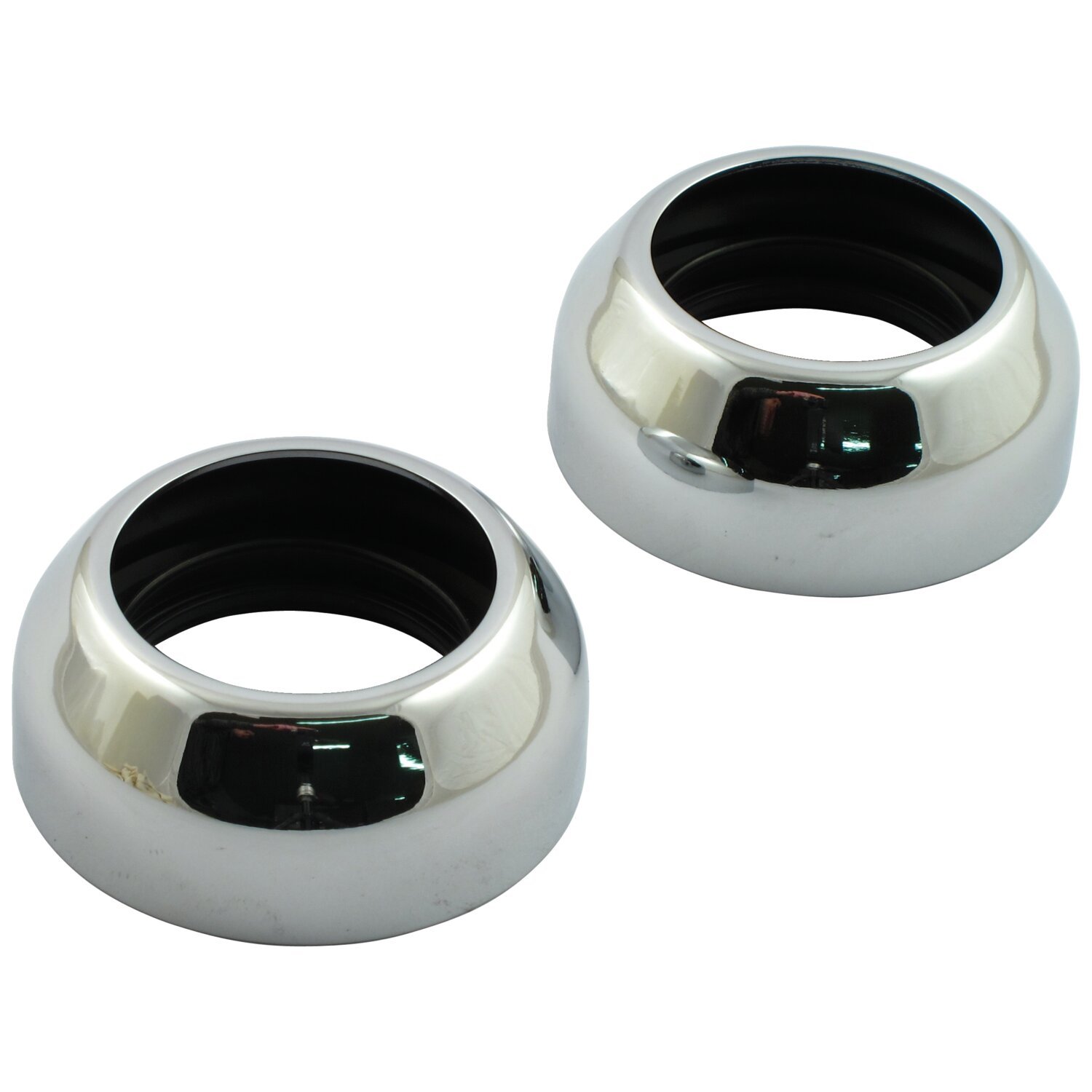 Fork boot with dust shield. 39mm, Chrome