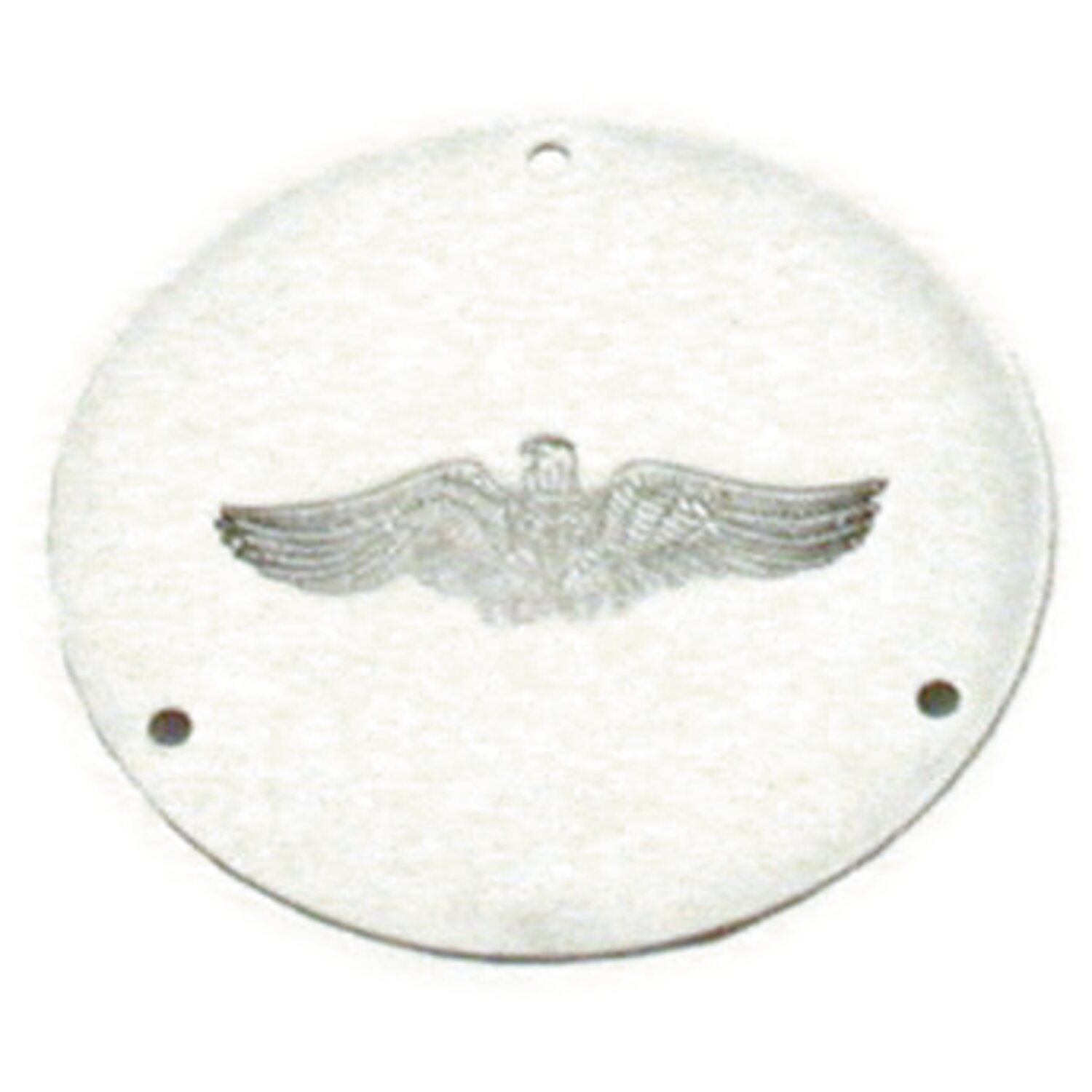 Paughco, derby cover. Chrome. Eagle embossed