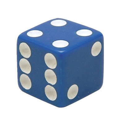 Dice, blue