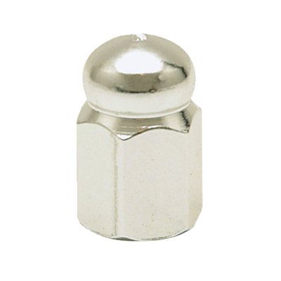 Alloy hex domed, silver