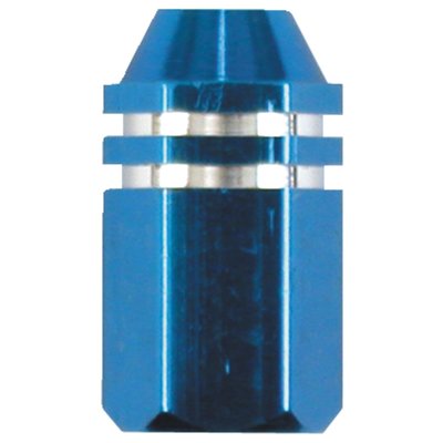 Alloy two tone hex straight, blue