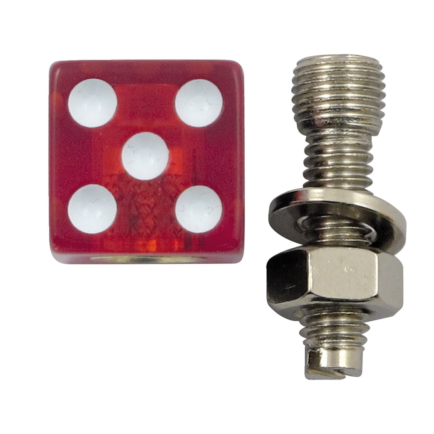 Trik Topz license plate mounts Dice, Red, Clear