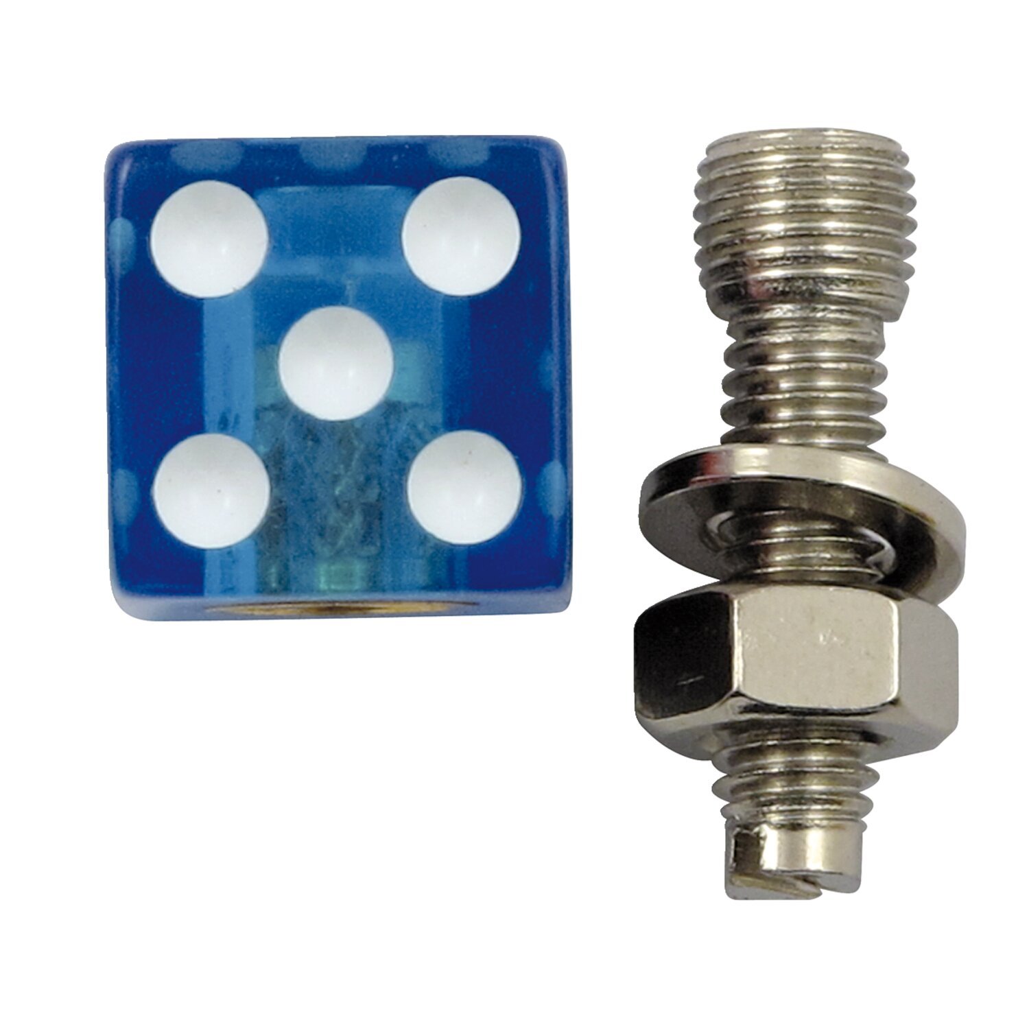 Trik Topz license plate mounts Dice, Blue, Clear