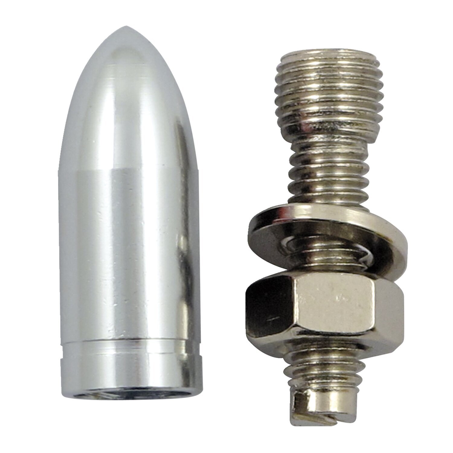 Trik Topz license plate mounts Bullet, Silver