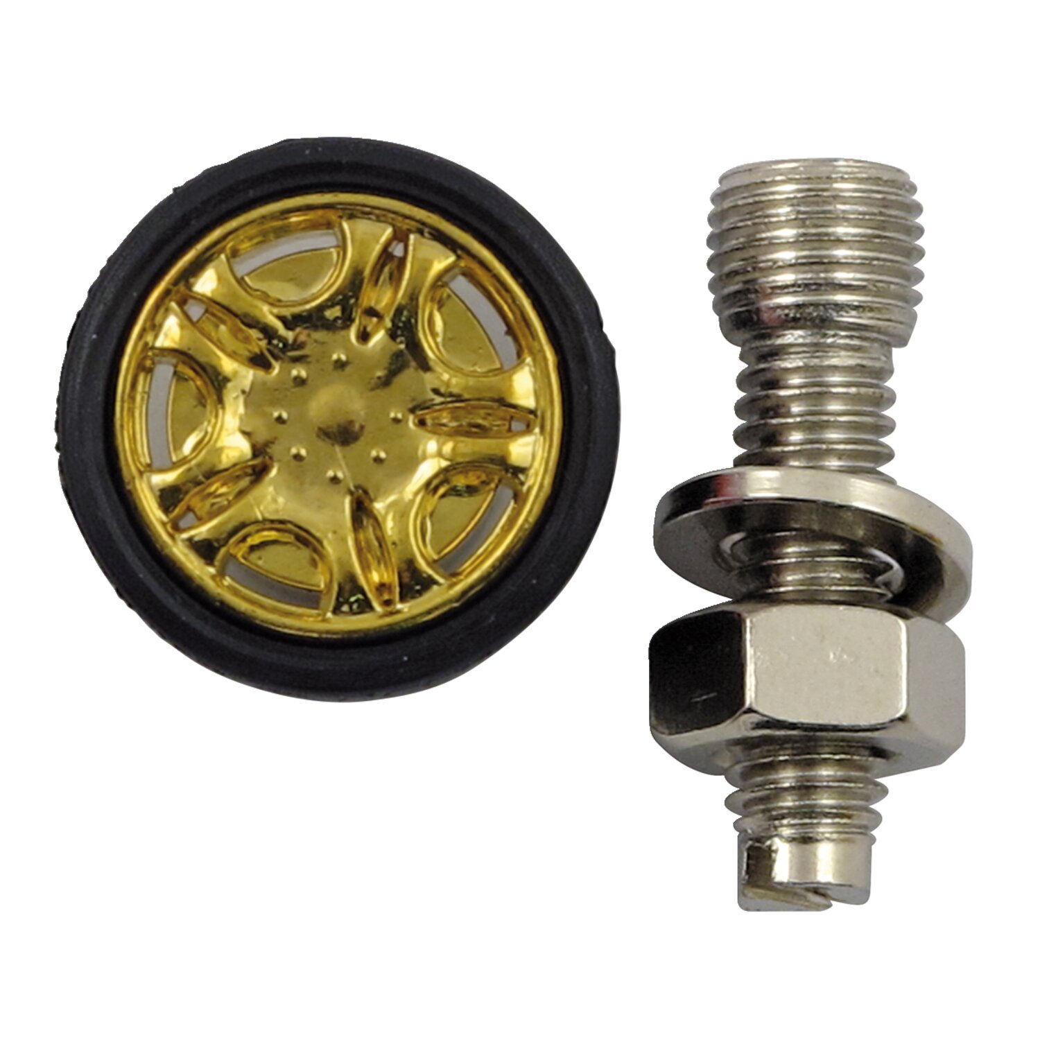 Trik Topz license plate mounts Micro Dub, Gold