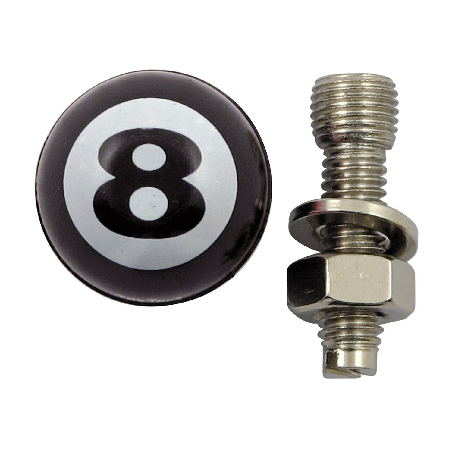 Trik Topz, Eight Ball license plate mounts, Black