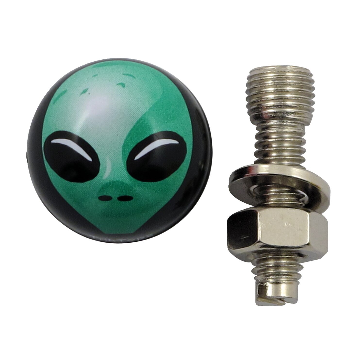 Trik Topz license plate mounts Alien, Green