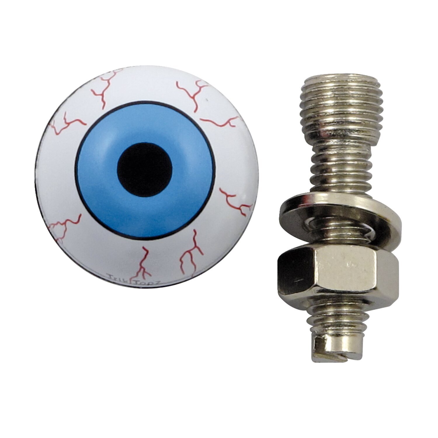 Trik Topz license plate mounts Eye ball, Blue