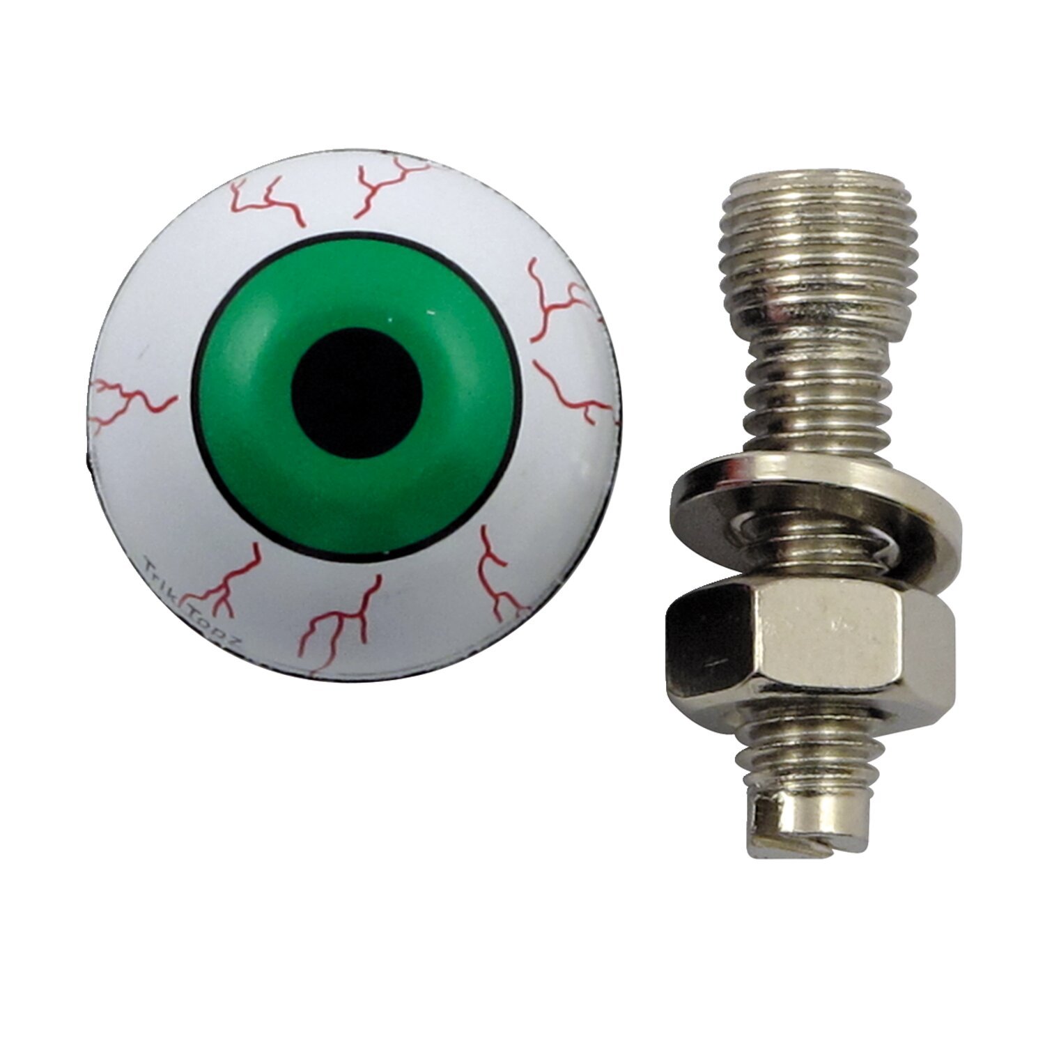 Trik Topz license plate mounts Eye ball, Green