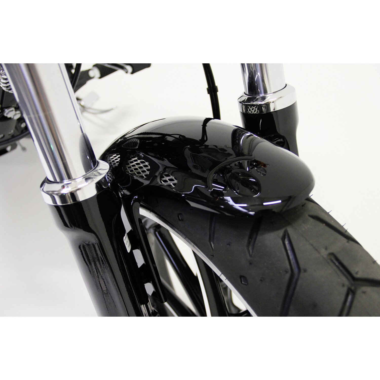 Cult-Werk, front fender 'Custom V2, Black, Gloss