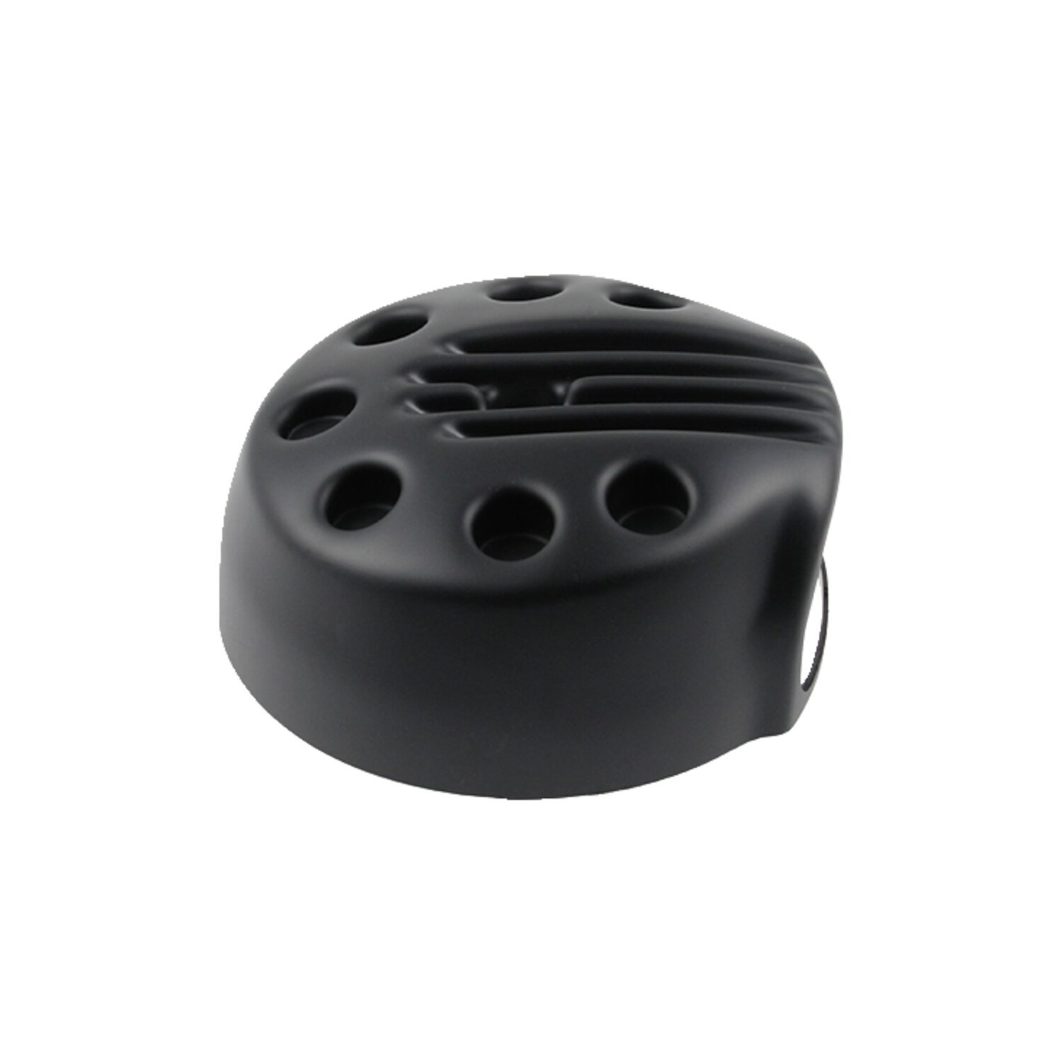 Cult-Werk, air cleaner cover Slotted, Black, Matte