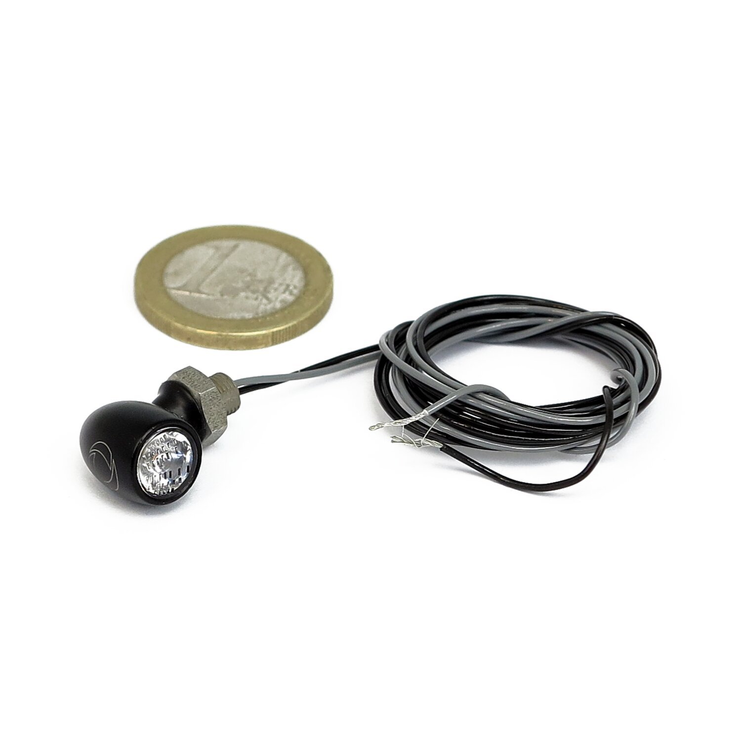Kellermann, bullet Atto LED turn signal, Black, Clear
