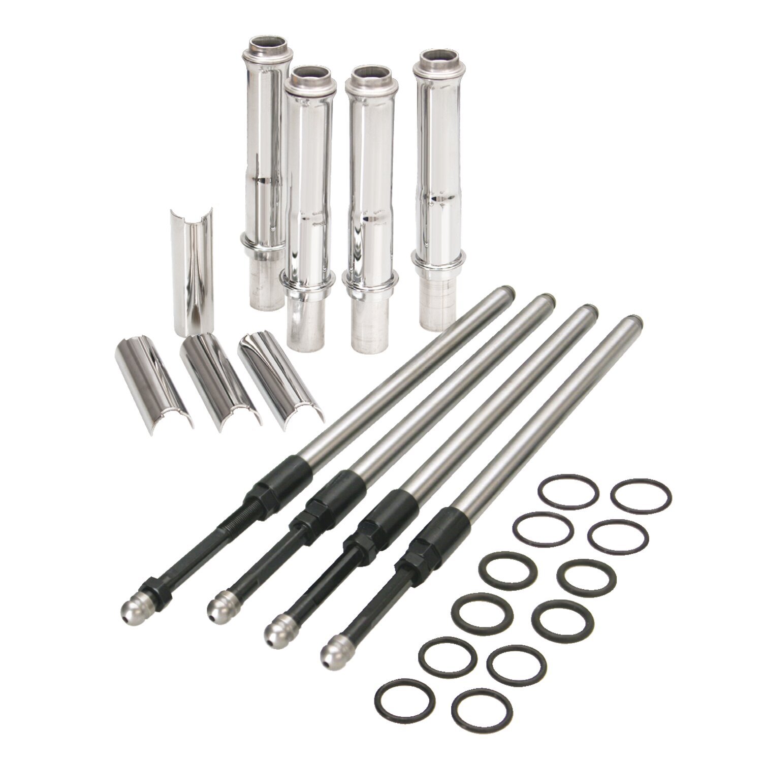 S&S, M8 Quickee pushrod & cover kit, Chrome