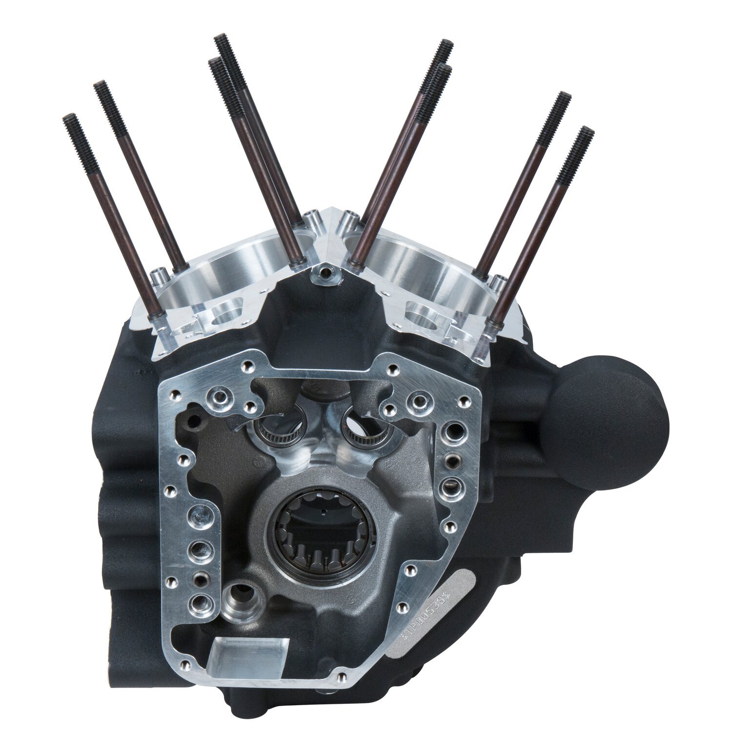 S&S, 07-17 crankcase assembly, STD bore, Black