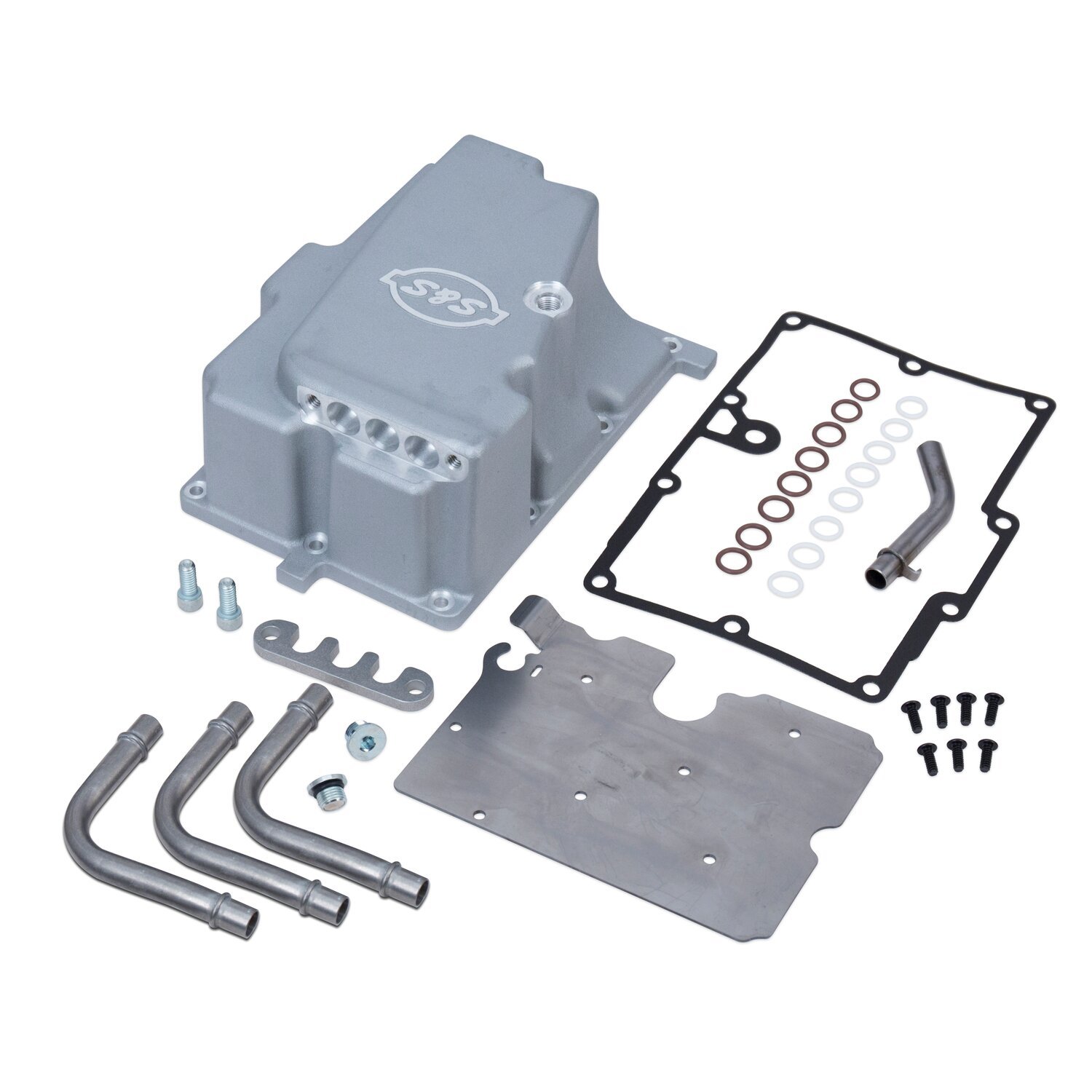 S&S, oil line installation kit, Black, Wrinkle
