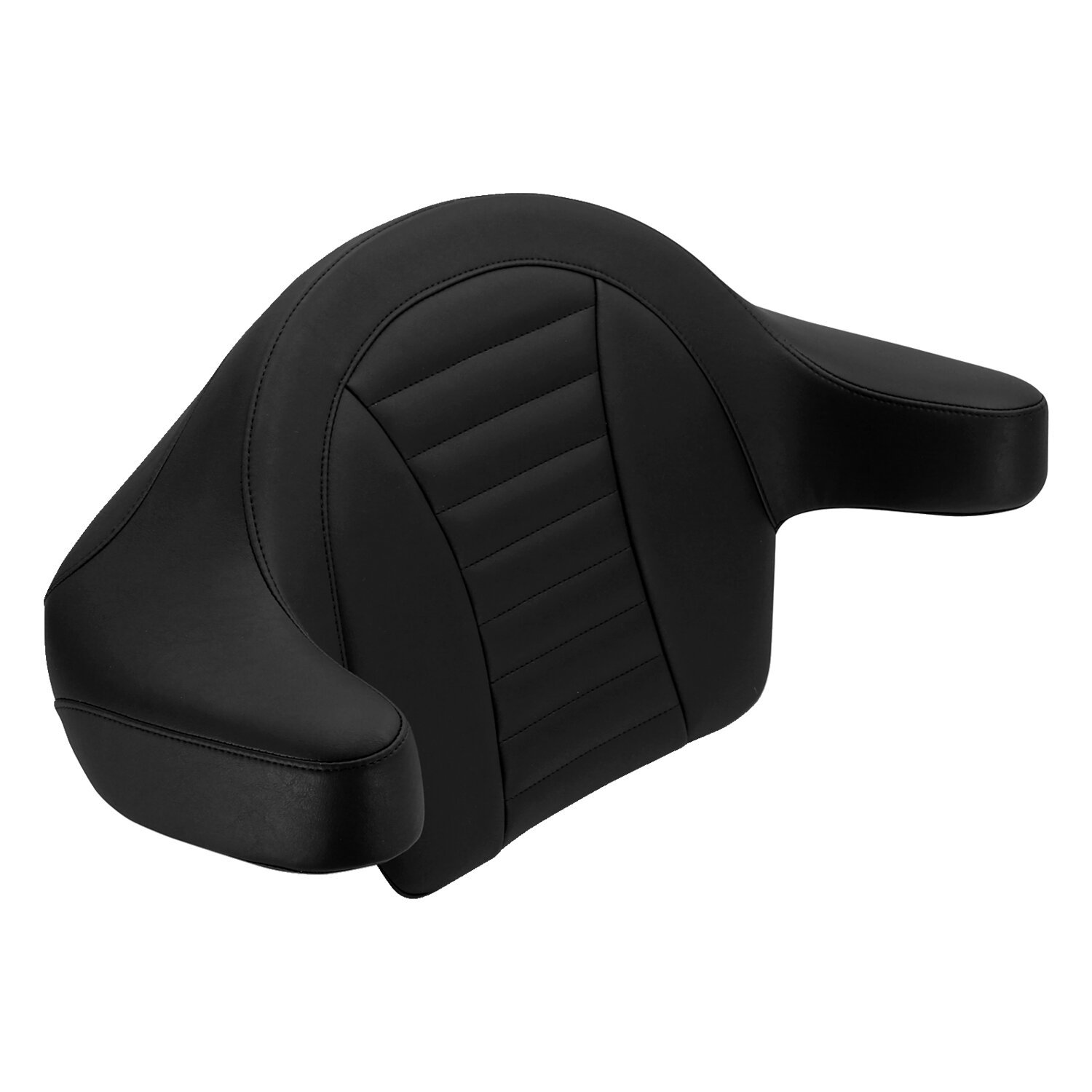 Mustang, wrap-around passenger backrest for King Tour-Pak®, Black, Plain