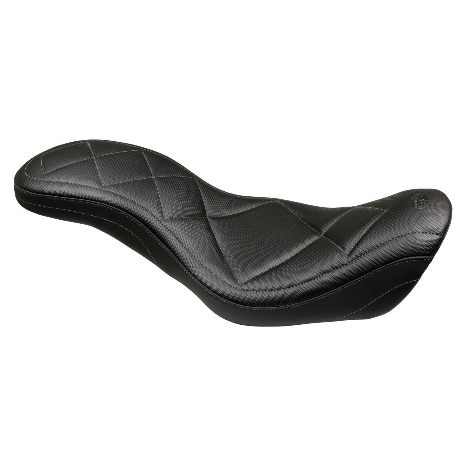 Mustang, Super Tripper seat, Black, carbon, Plain