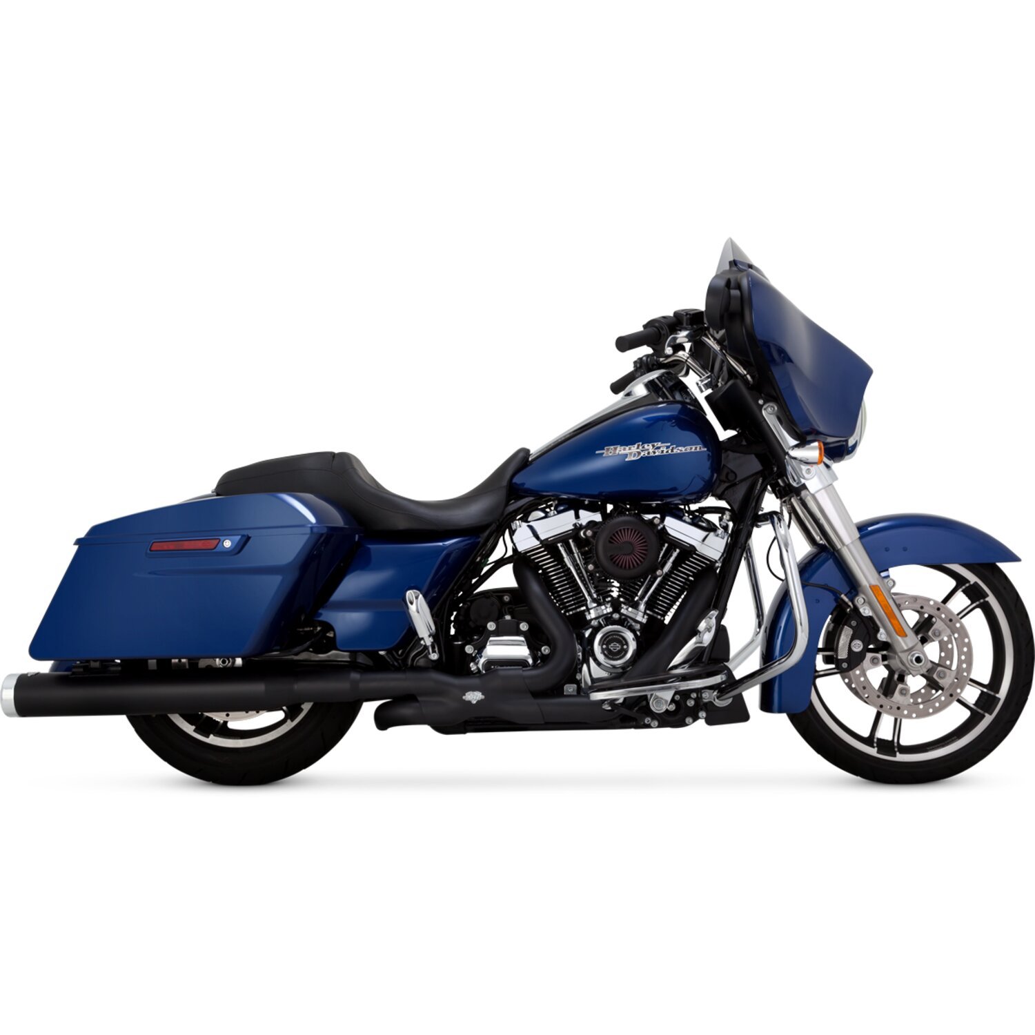 Vance & Hines, Monster Round slip-on mufflers, Black, Matte