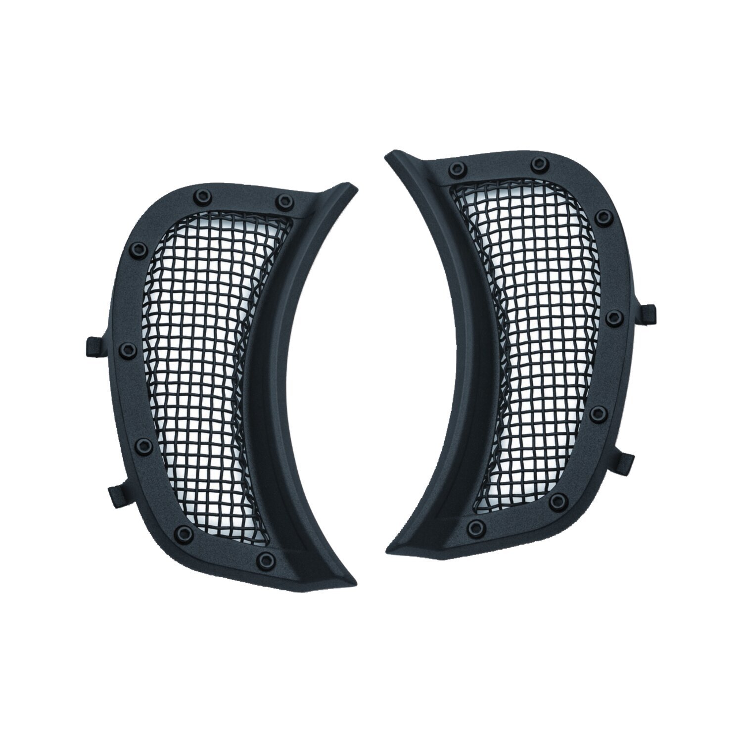 Kuryakyn, Mesh headlamp vent accent, Black, Satin