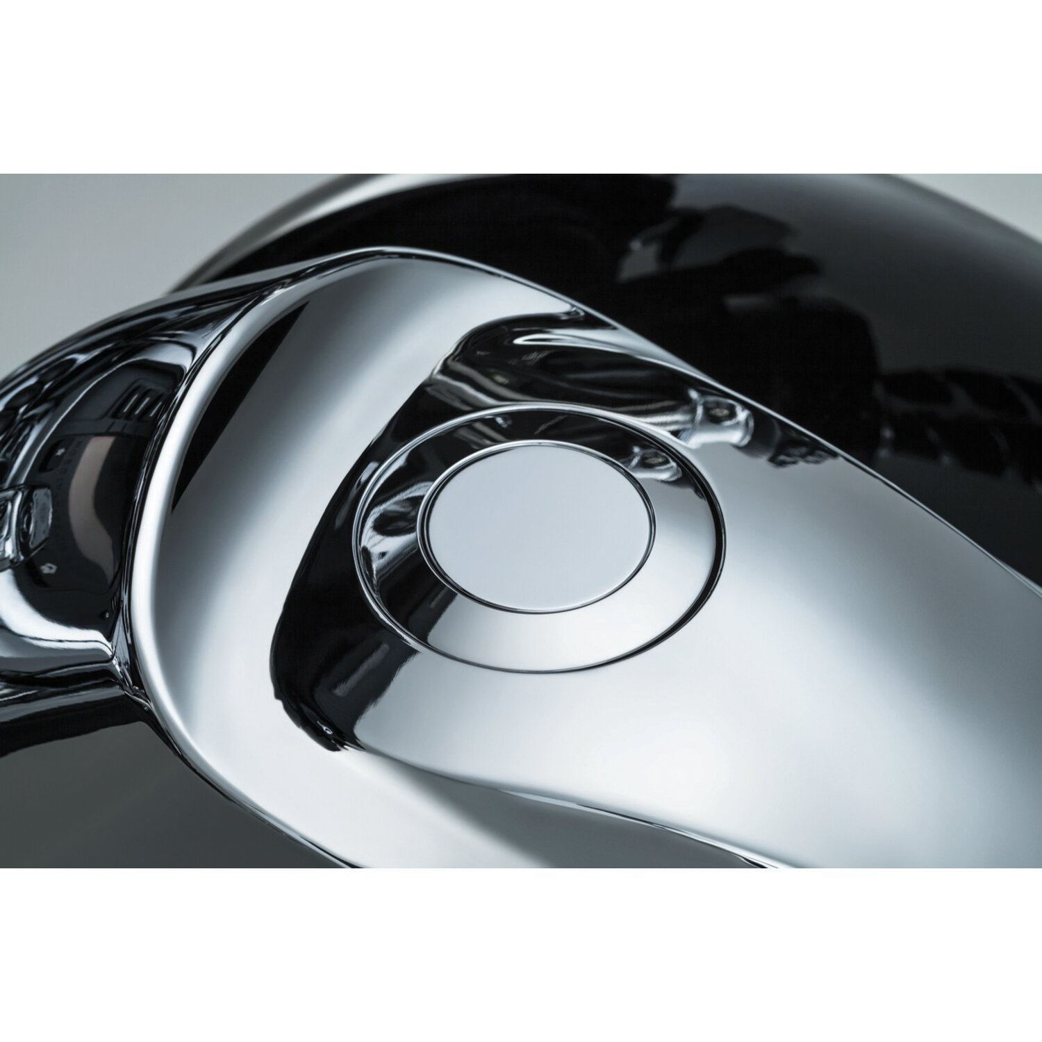Kuryakyn, flush mount Pop-Up gas cap, Chrome