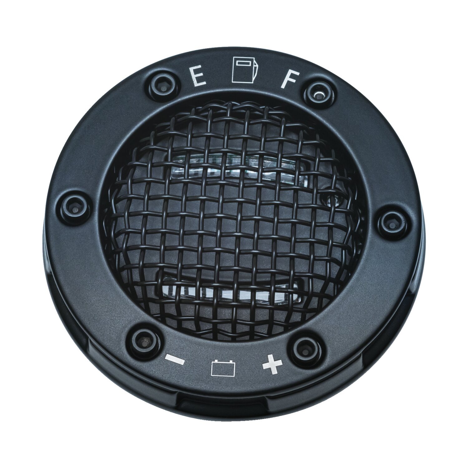 Kuryakyn, Mesh LED fuel & battery gauge, Black, Satin