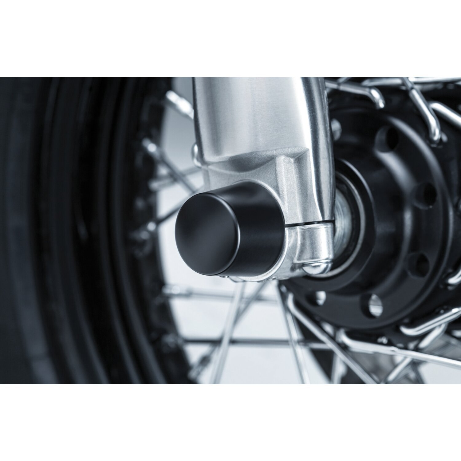 Kuryakyn, Front axle cover. tapered, Black