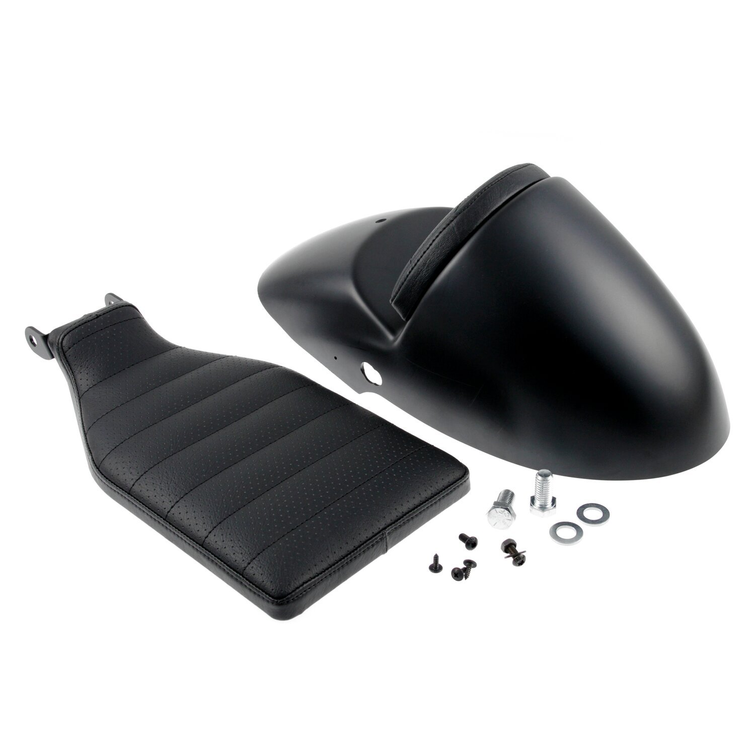 Cult-Werk, cafe racer tail section. Incl. fender & seat, Black, Matte