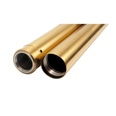 Titanium nitride coating. Gold colored. Overstock length.