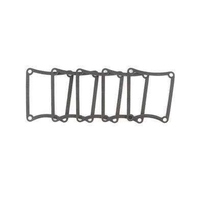 .060" thick AFM (Aluminum Foamet Material). OEM replacement reference 34906-79, 34906-79A.
Cometic's AFM gaskets have an aluminum core with a chemically blown, compounded nitrile synthetic thin foam-like rubber layer bonded to both sides. Temperature resistant to over 250°F (122°C). AFM rubber has a 85% recovery while maintaining strong torque retention. Re-torqueing, gasket sealers or silicone beads are not required.