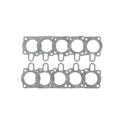 Cometic's AFM (Aluminum Foamet Material) gaskets are made with an aluminum core with a chemically blown, compounded nitrile synthetic thin foam-like rubber layer bonded to both sides. Temperature resistance of over 250°F (122°C). AFM rubber has a 85% recovery while maintaining strong torque retention. Re-torqueing, gasket sealers or silicone beads are not required. 
OEM replacement reference 16495-89, 26495-89A, 26495-89B.